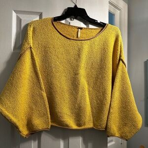 Free People yellow sweater, size M